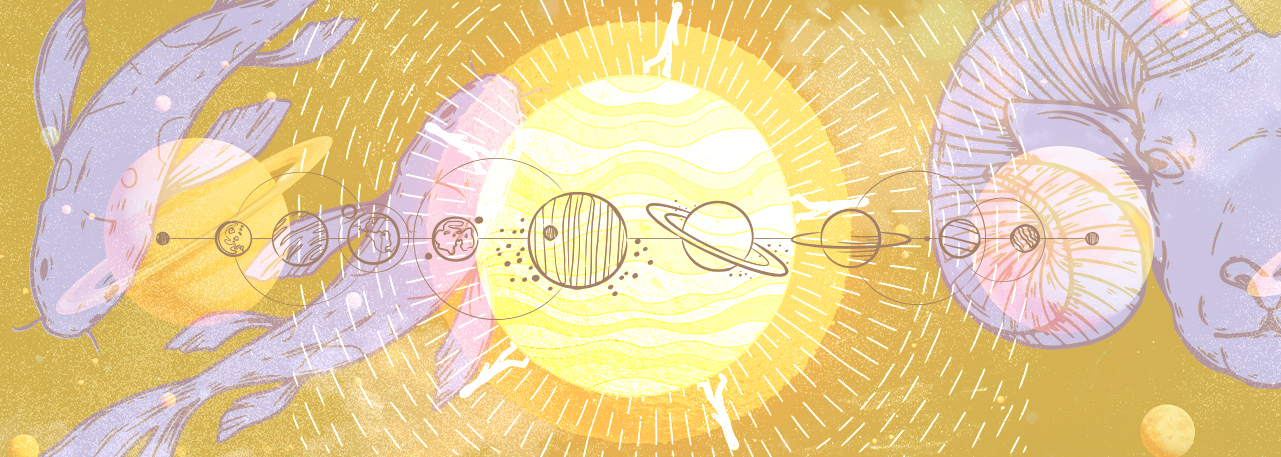 Planetarne simbole koji predstavljaju različite vrste energije i delovanja u natalnoj karti.